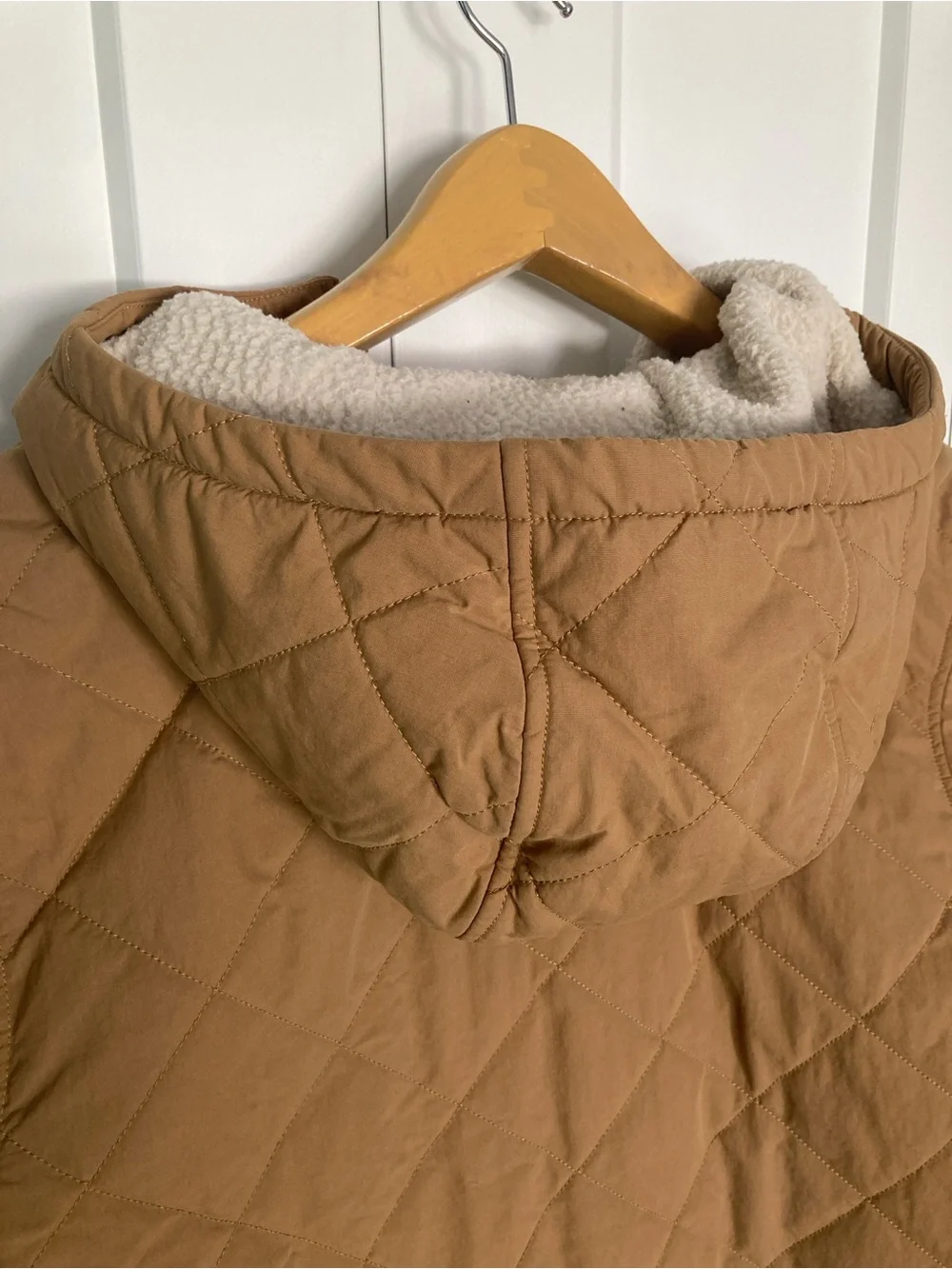 The North Face quilted hooded